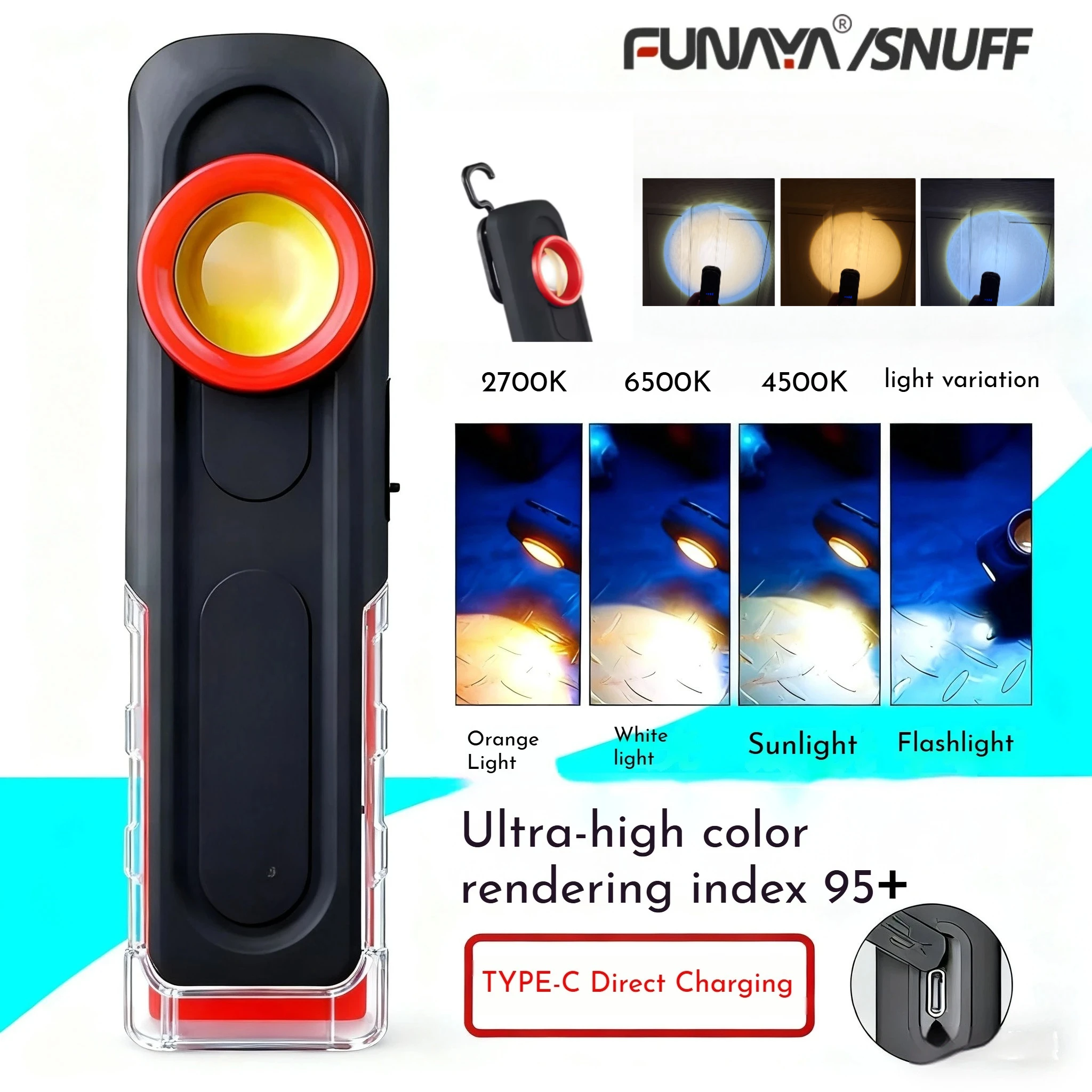 Tools For Workshop - FUNAYA Portable Flashlight Car Detailing Tools