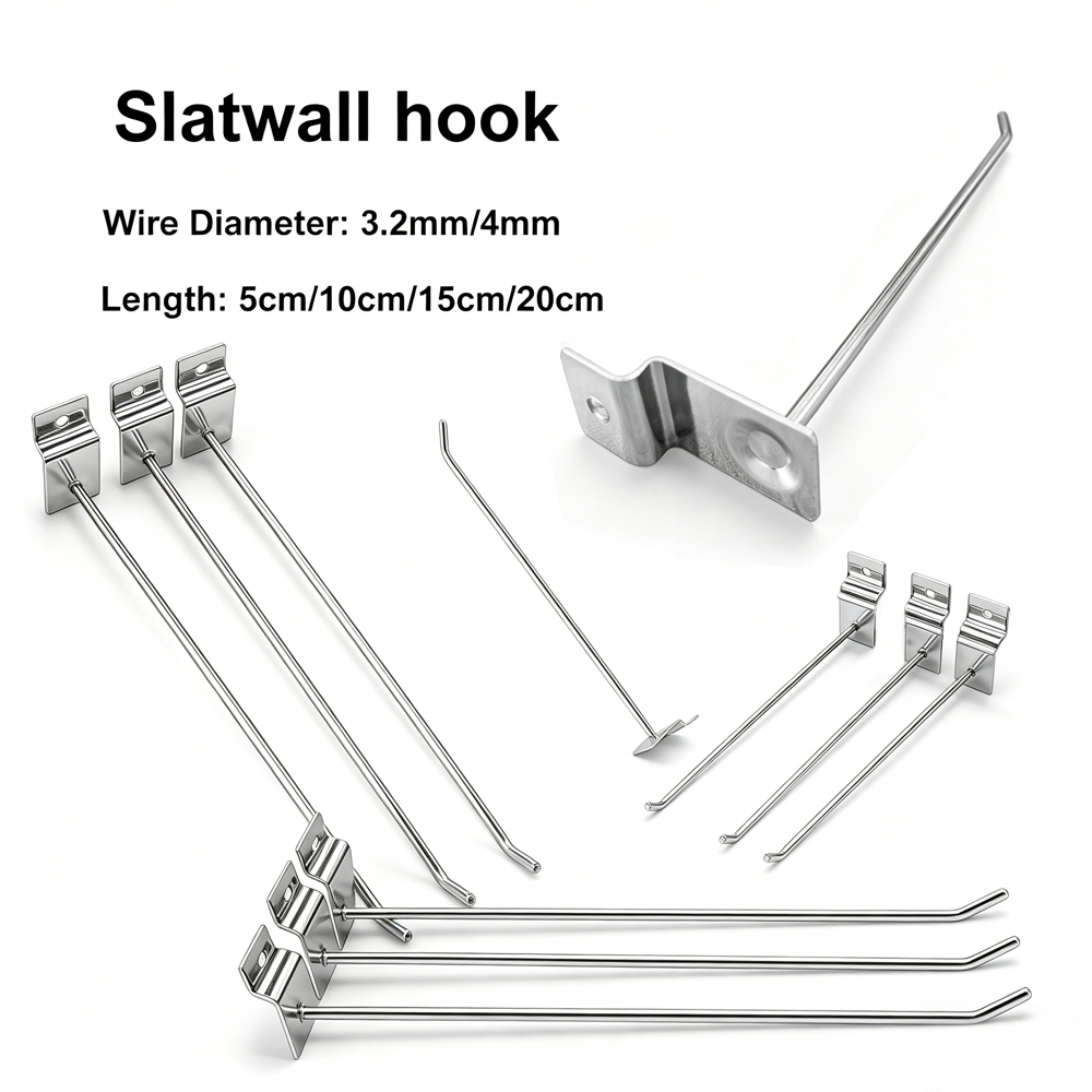 Workshop Tools Display - 5-25pcs Iron Single Line Wall Hook,