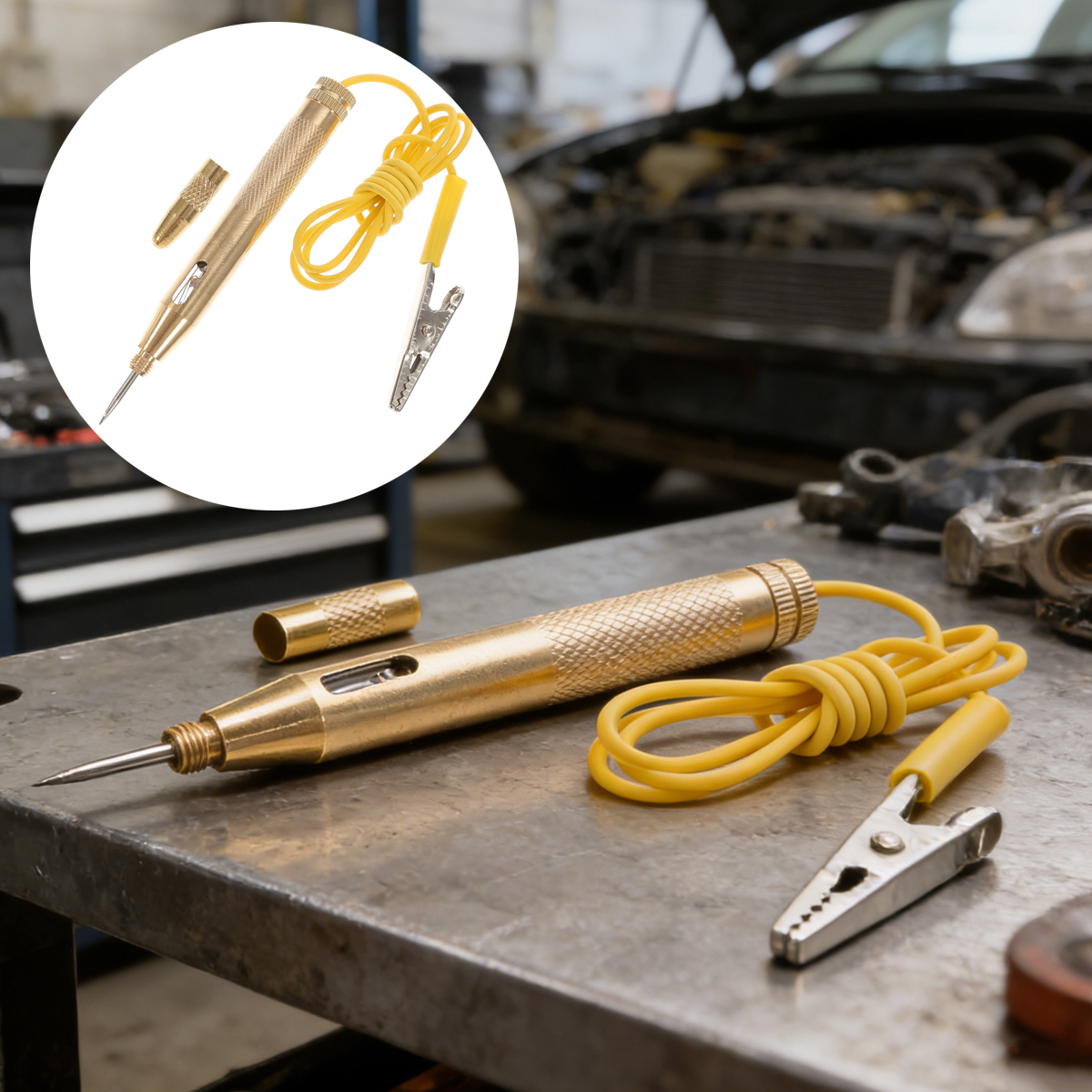 Tools In Mechanic Workshop - 6V/12V/24V Automotive Current Tester Practical Test