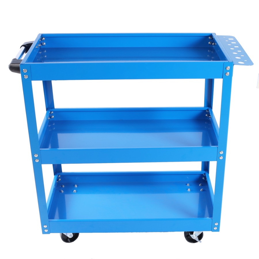 Tools In Mechanic Workshop - Tool Cart 3-Tier Rolling Mechanic Tool