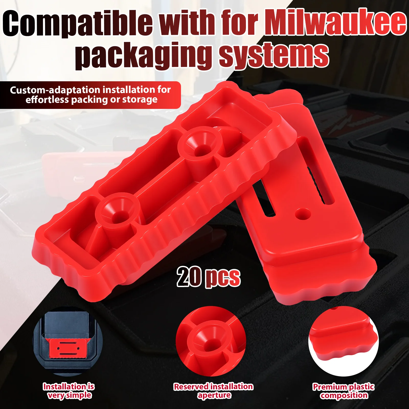 20pcs Mounting Feet for Milwau – обзор и цена Workshop Electric Tools