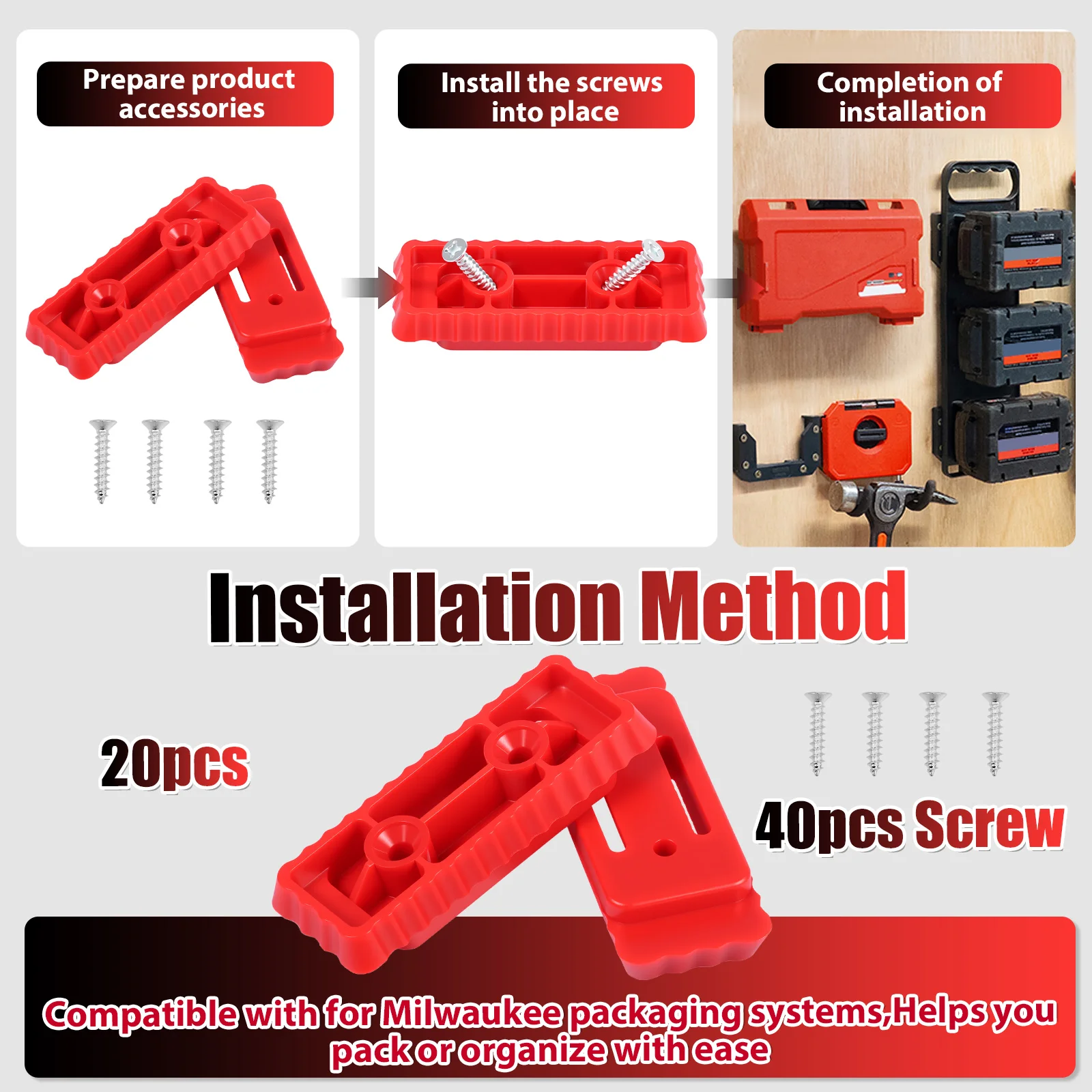 20pcs Mounting Feet for Milwau – обзор и цена Workshop Electric Tools