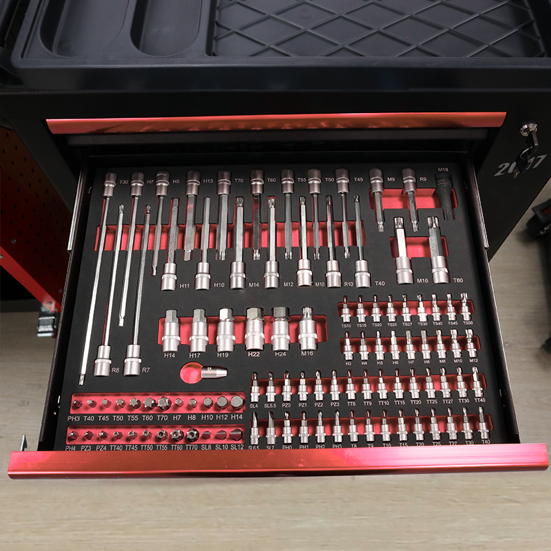 7 Drawer Tool Trolley With 273 – обзор и цена Tools In Mechanic Workshop