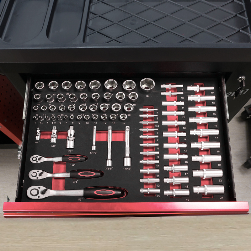 7 Drawer Tool Trolley With 273 – обзор и цена Tools In Mechanic Workshop