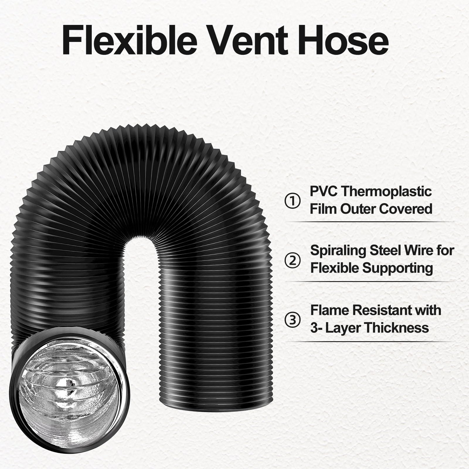 4 inch Dryer Vent Hose with 2  – обзор и цена Pipe Clamp Bar