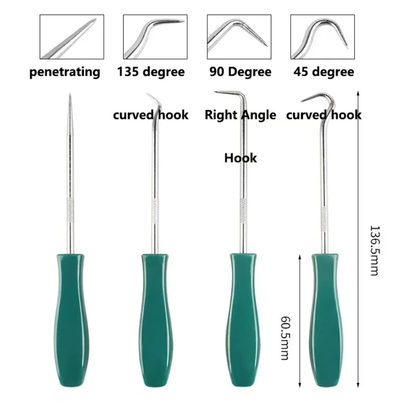 4Pcs 135mm Oil Seal Pick Hooks – обзор и цена Tools In Mechanic Workshop