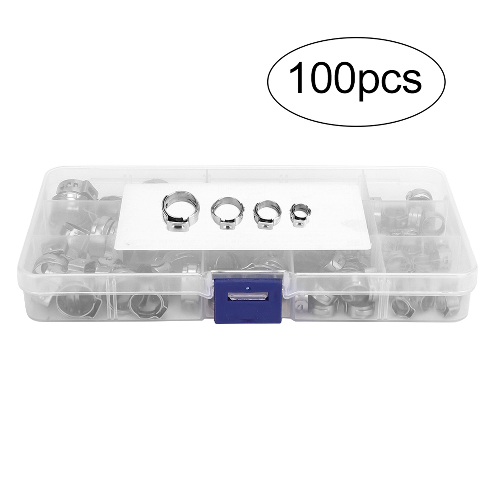 100pcs Hose Clamp Single Ear C – обзор и цена Pipe Clamp Bar