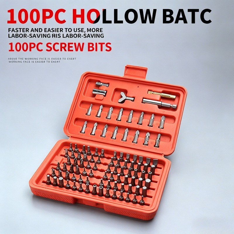 100PCS Screwdriver Bit Set, Ho – обзор и цена Workshop Use Tools