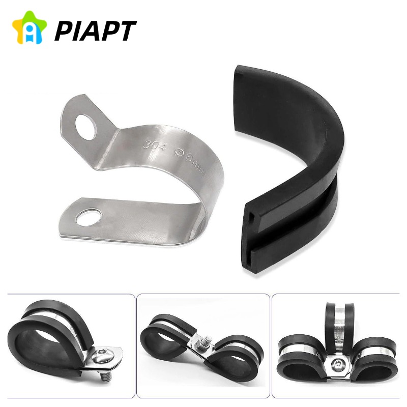 2/5/10PCS Rubber Lined P Clips – обзор и цена Pipe Clamp Bar