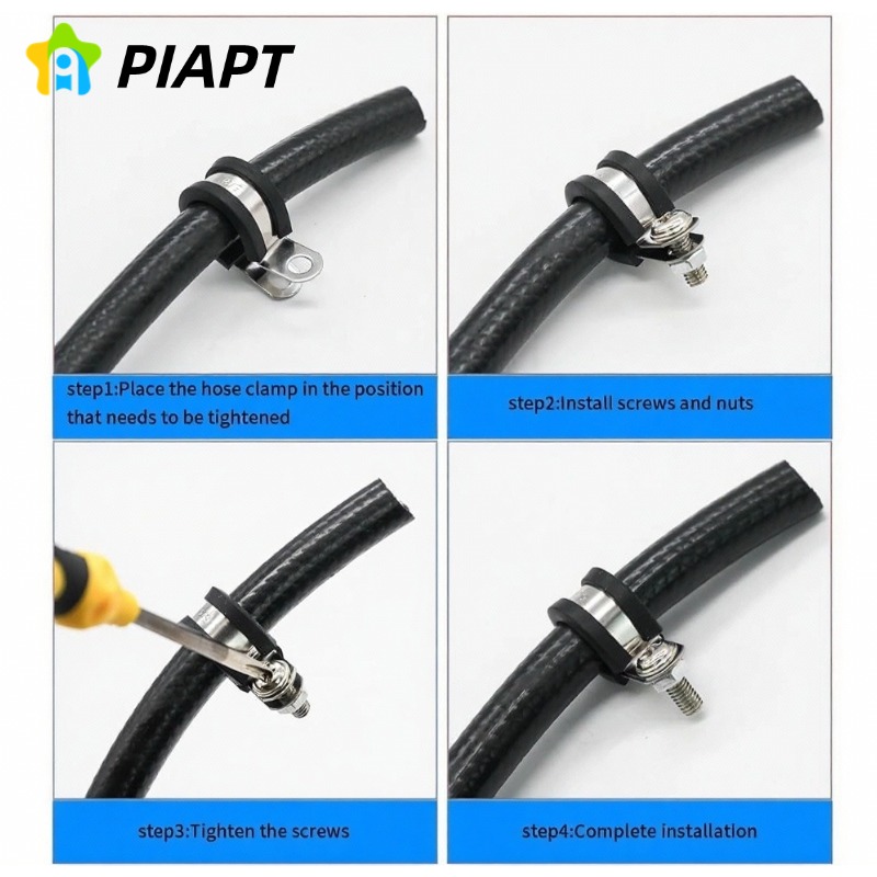 2/5/10PCS Rubber Lined P Clips – обзор и цена Pipe Clamp Bar