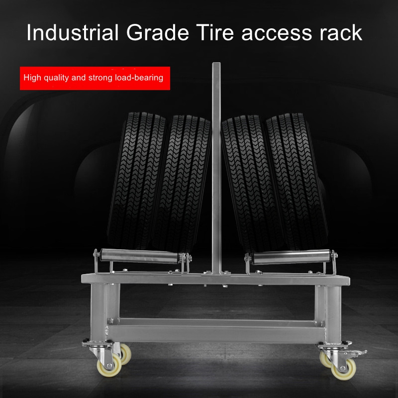 Auto workshop mobile tire rack – обзор и цена Workshop Tools Display