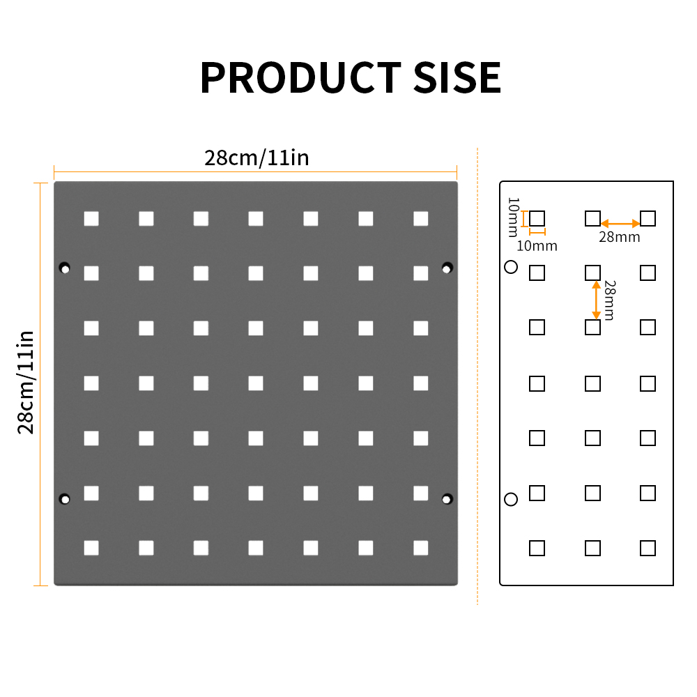 Pegboard 28cm Square | Multi-U – обзор и цена Workshop Use Tools