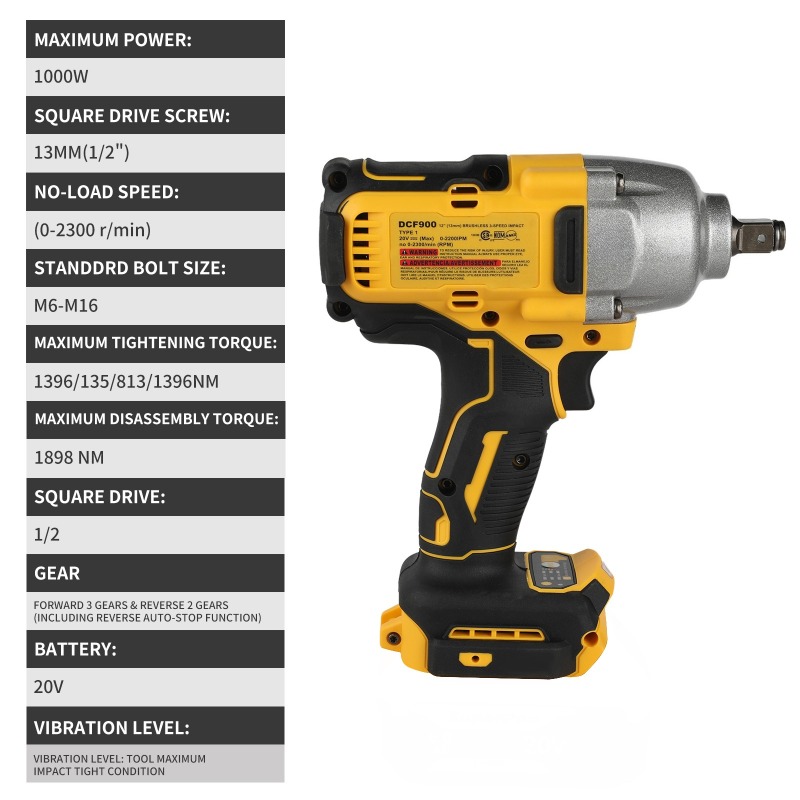 High Torque Cordless Impact Wr – обзор и цена Workshop Use Tools